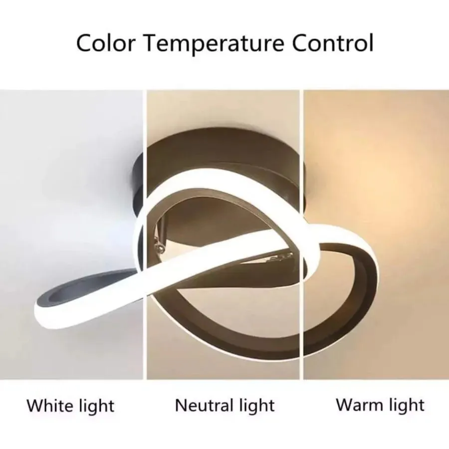 Alessandro Design VERTEX Flow 24W lustra LED neagra