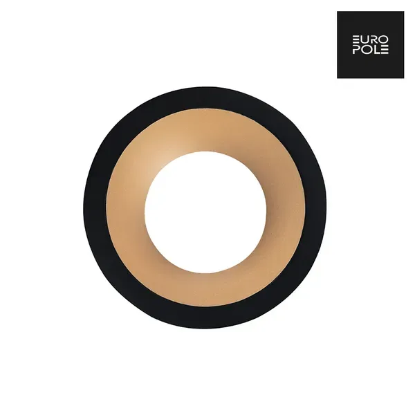 Aurora LED UP Universal rama rotunda negru mat auriu