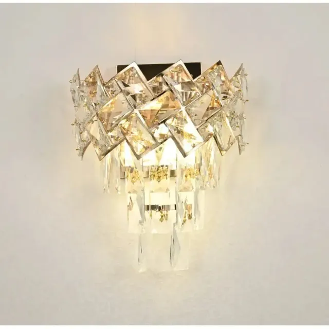 Alessandro Design Windsor aplică cristal aurie 2xE14