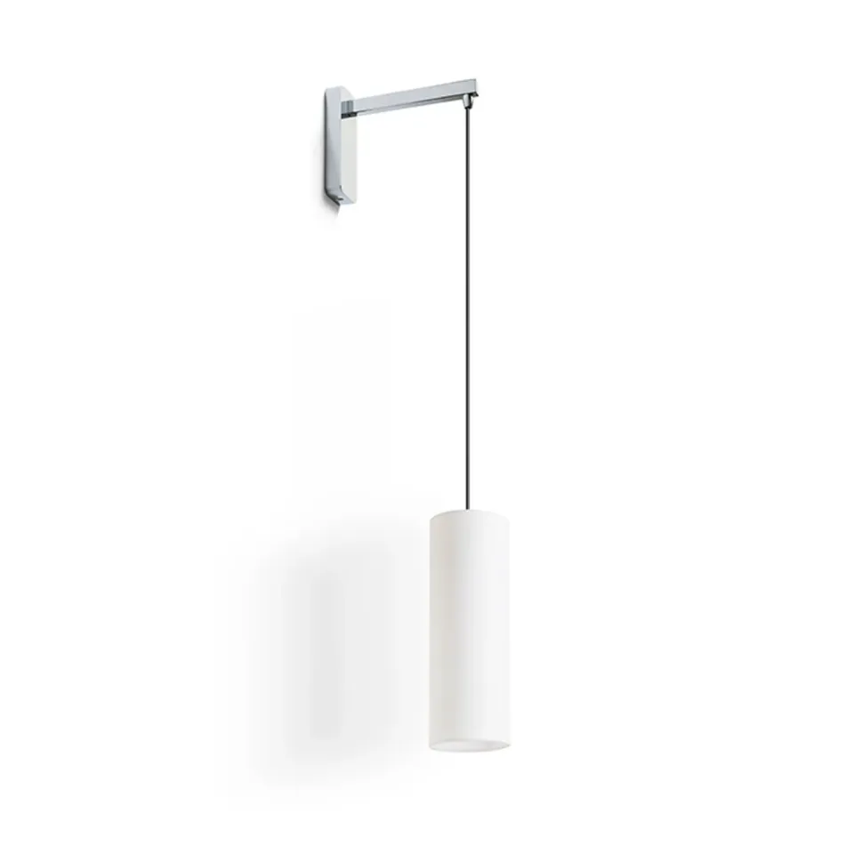 Rendl Light Studio HUDSON aplica perete alb crom textil