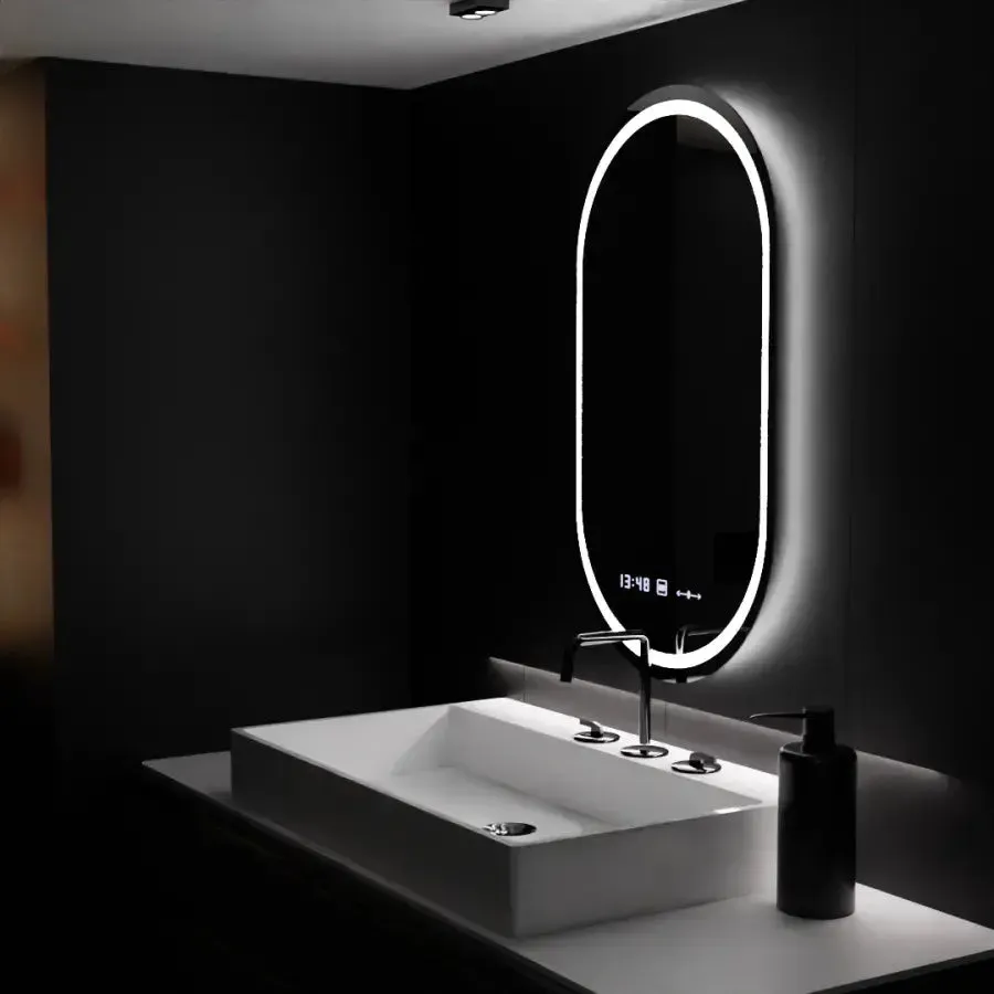 Alessandro Design Eminence Marcello oglinda LED 60x80 ovala cu dezaburire