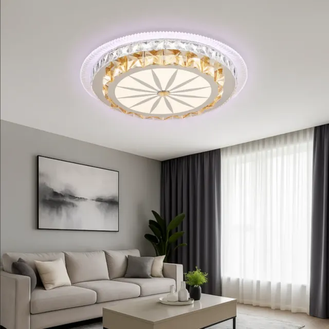 Alessandro Design Davide RGB 62W lustra LED alba cu telecomanda