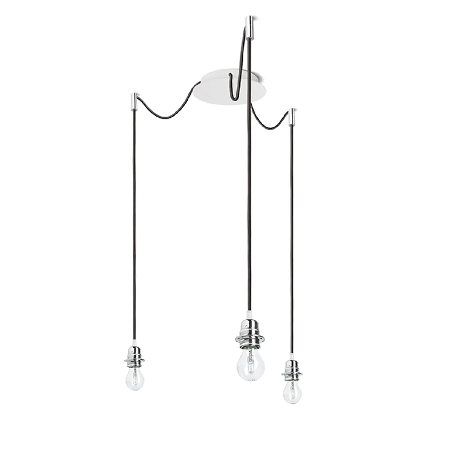Rendl Light Studio Kombix 3 lustra suspendata negru crom