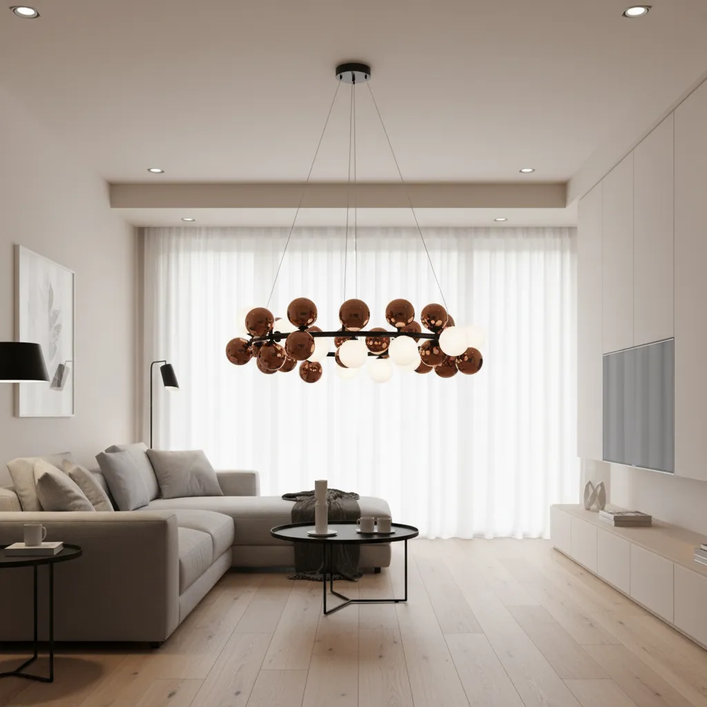 Alessandro Design Barro Regalis lustra D70cm 10xG9 rose gold