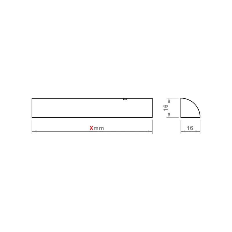Furnika Rondo D profil LED rotund aluminiu