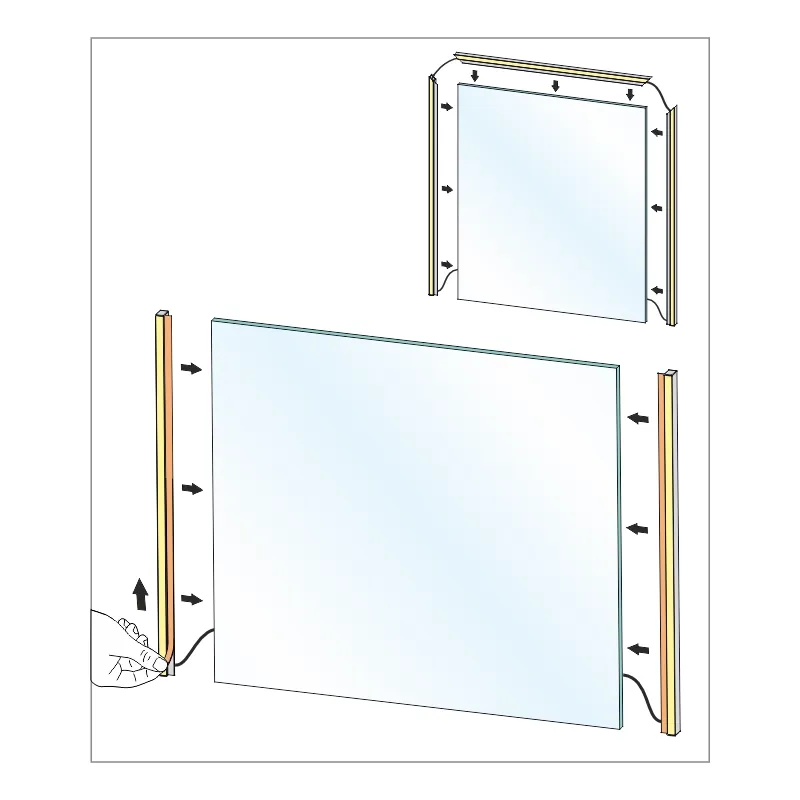Furnika Mirror Profil LED bandă IP44 oglindă
