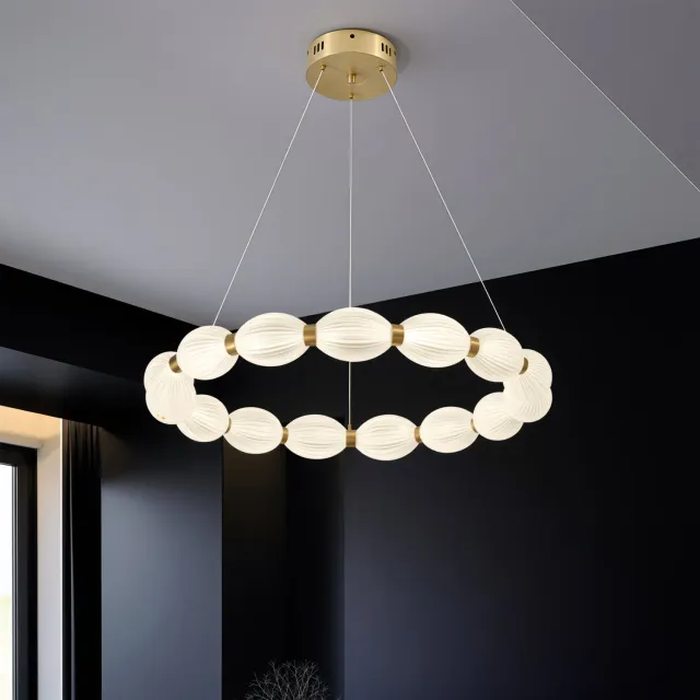 Alessandro Design Fausto II lustra LED aurie 42W