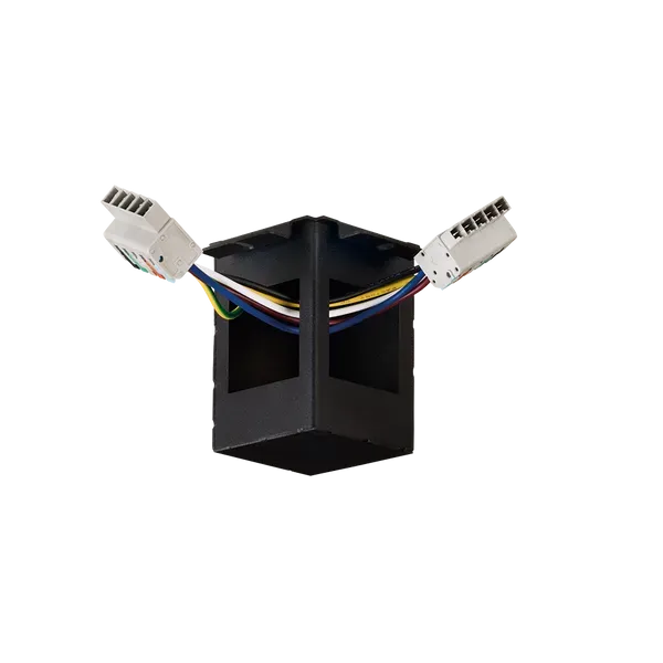 Aurora conector L cutie conexiuni neagră șină