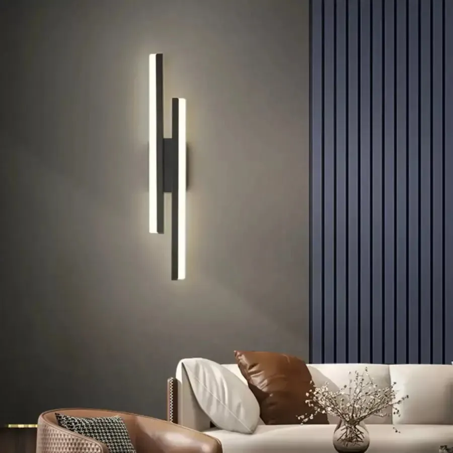 Alessandro Design Lyra aplica LED 18W negru alb acrilic