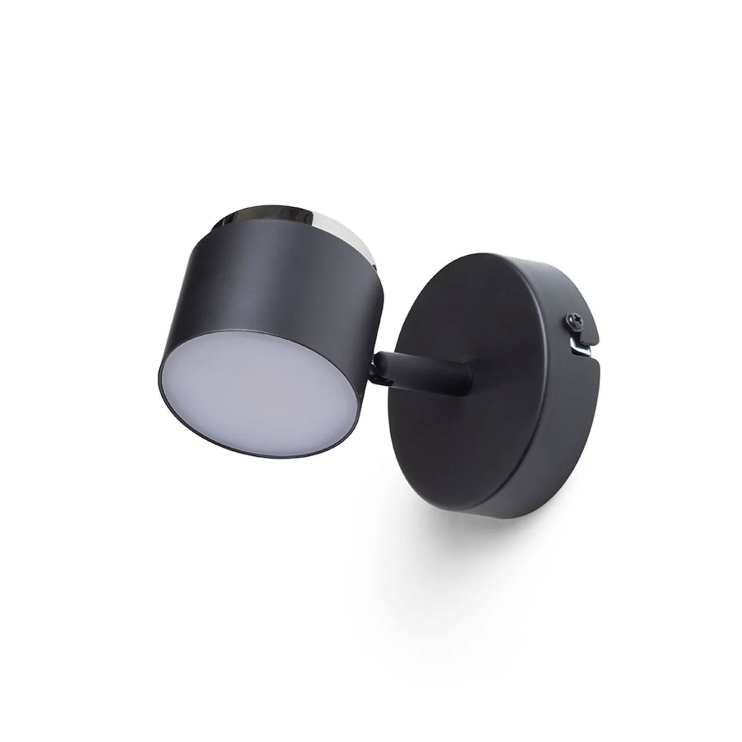 Rendl Nova I aplica LED perete negru crom 10W