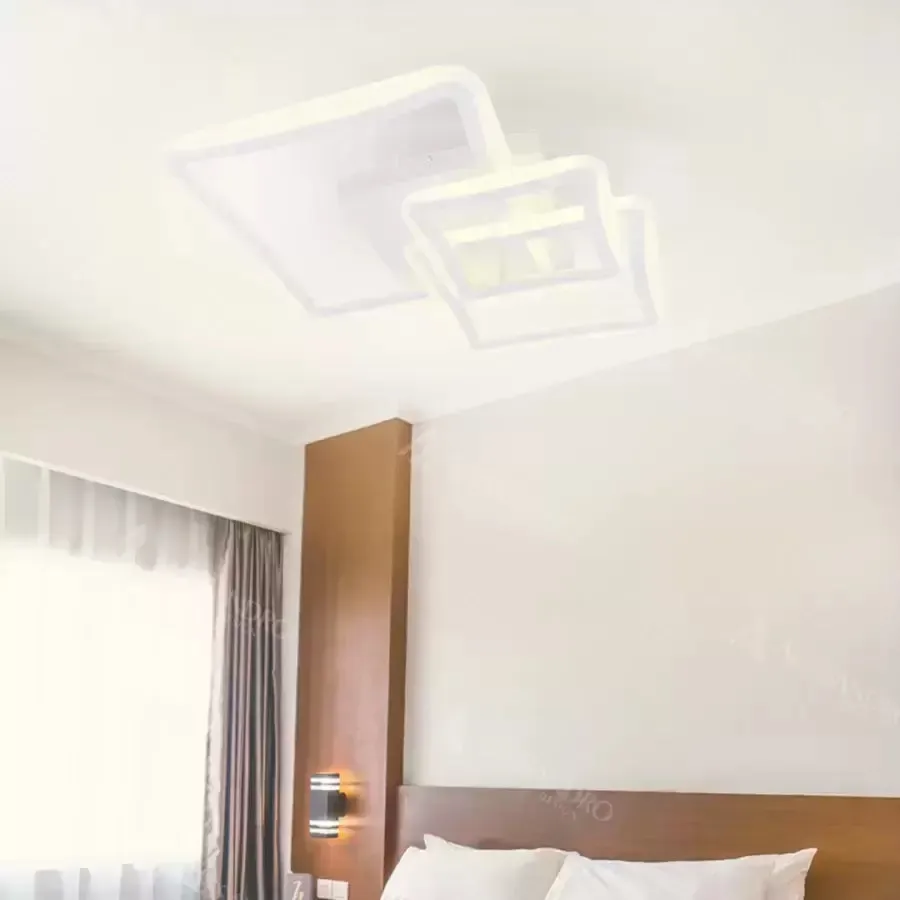 Alessandro Design Faryda lustra LED 120W alba 3 patrate