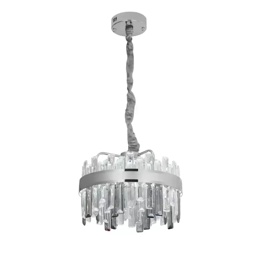 Alessandro Design Miguel 92W candelabru cristal argintiu telecomanda