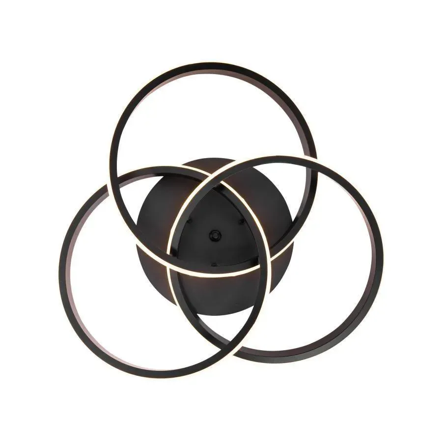 Alessandro Design Vector Vortex 96W plafoniera LED neagra
