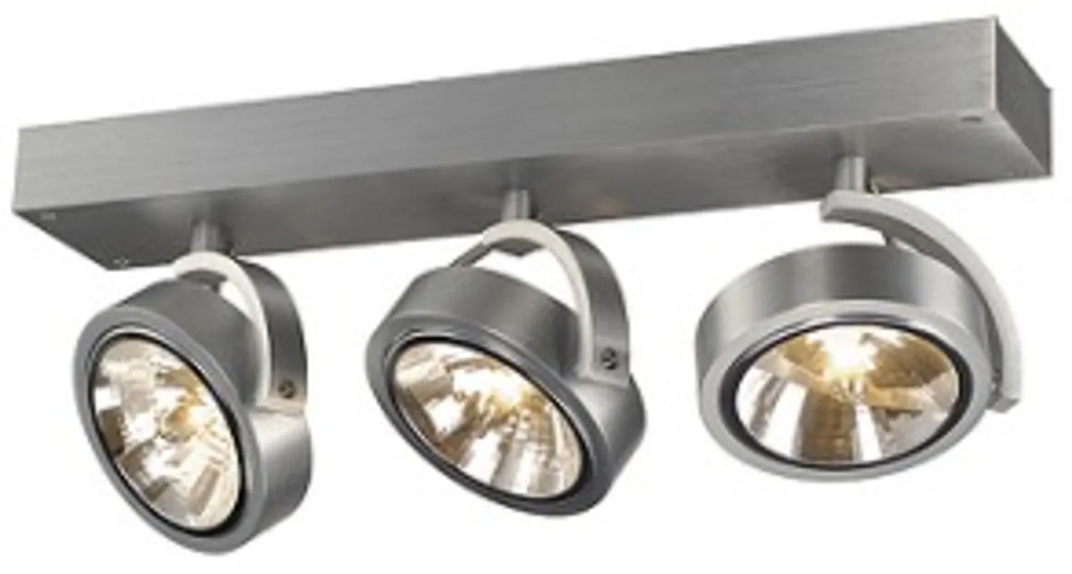 Rendl Kelly III aplică alb aluminiu periat 3 spoturi