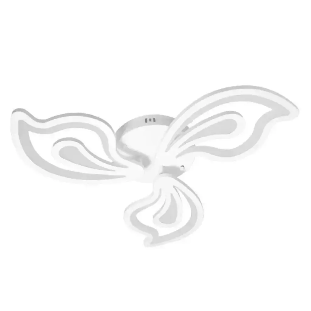 Lustra LED Alessandro Design Gloriosa 40W alba 3 petale dimabila