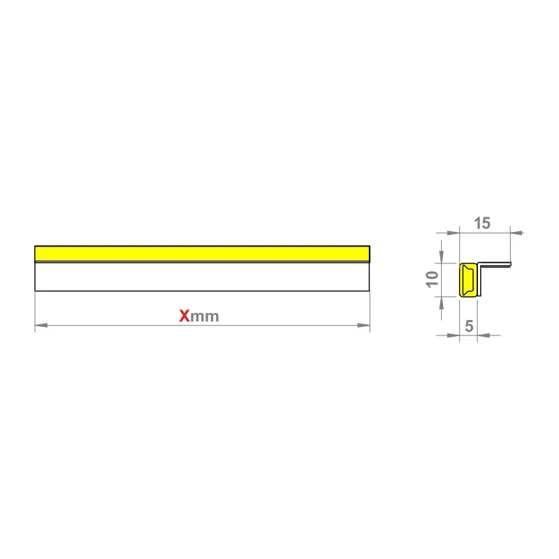 Furnika Profil 5x10L COB sina LED