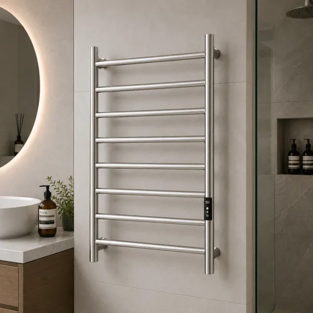 Alessandro Design radiator electric prosoape 100W argintiu metal