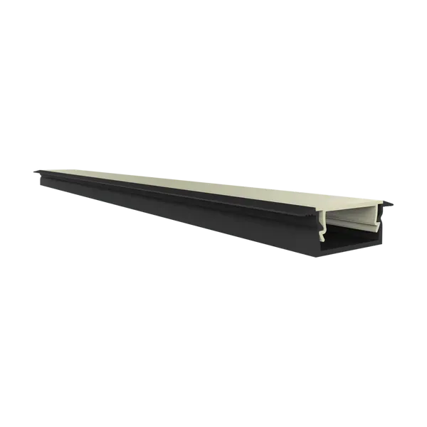 Aurora profil aluminiu incastrat XL 1m negru banda LED