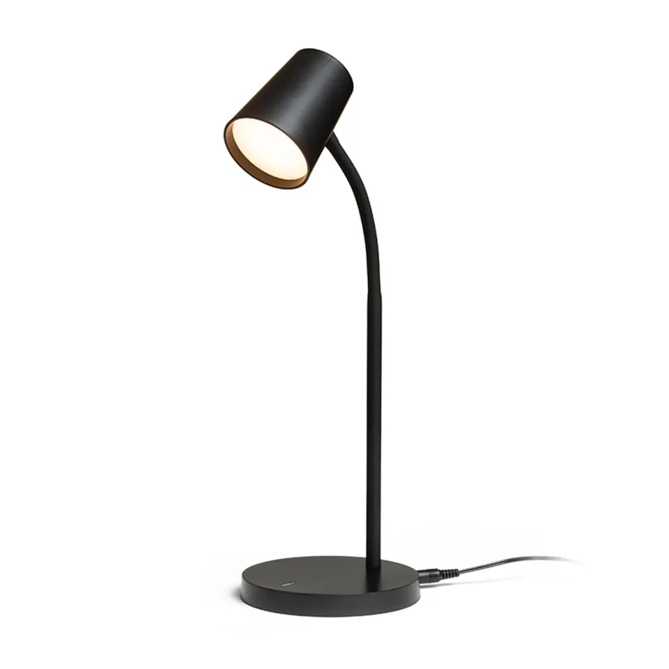 Rendl Verina Bord veioza neagra LED cu dimmer in 3 trepte