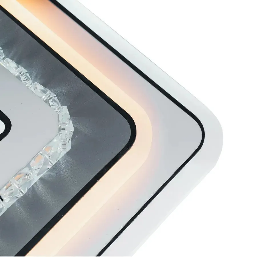 Alessandro Design Arabela lustra LED cristal alba 40W