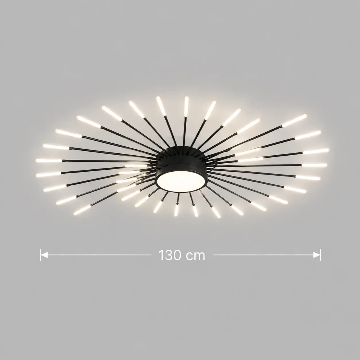 KALESA Grande Supremo lustra LED 130 cm alba 42W
