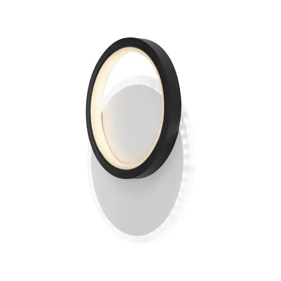 Alessandro Design Smalon aplica LED 26W negru-alb 2 cercuri