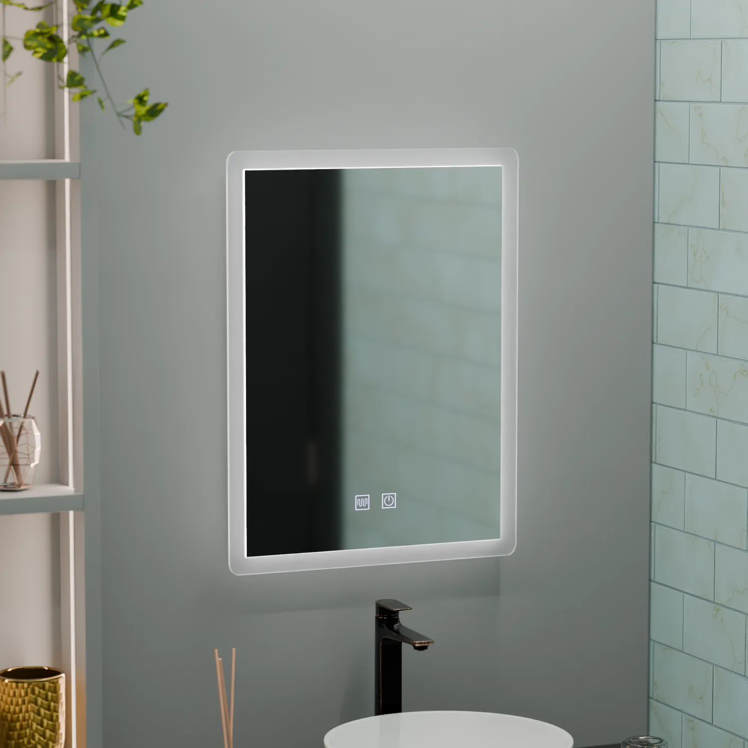 Alessandro Design Venera Touch oglindă LED 60x80 cm antiaburire