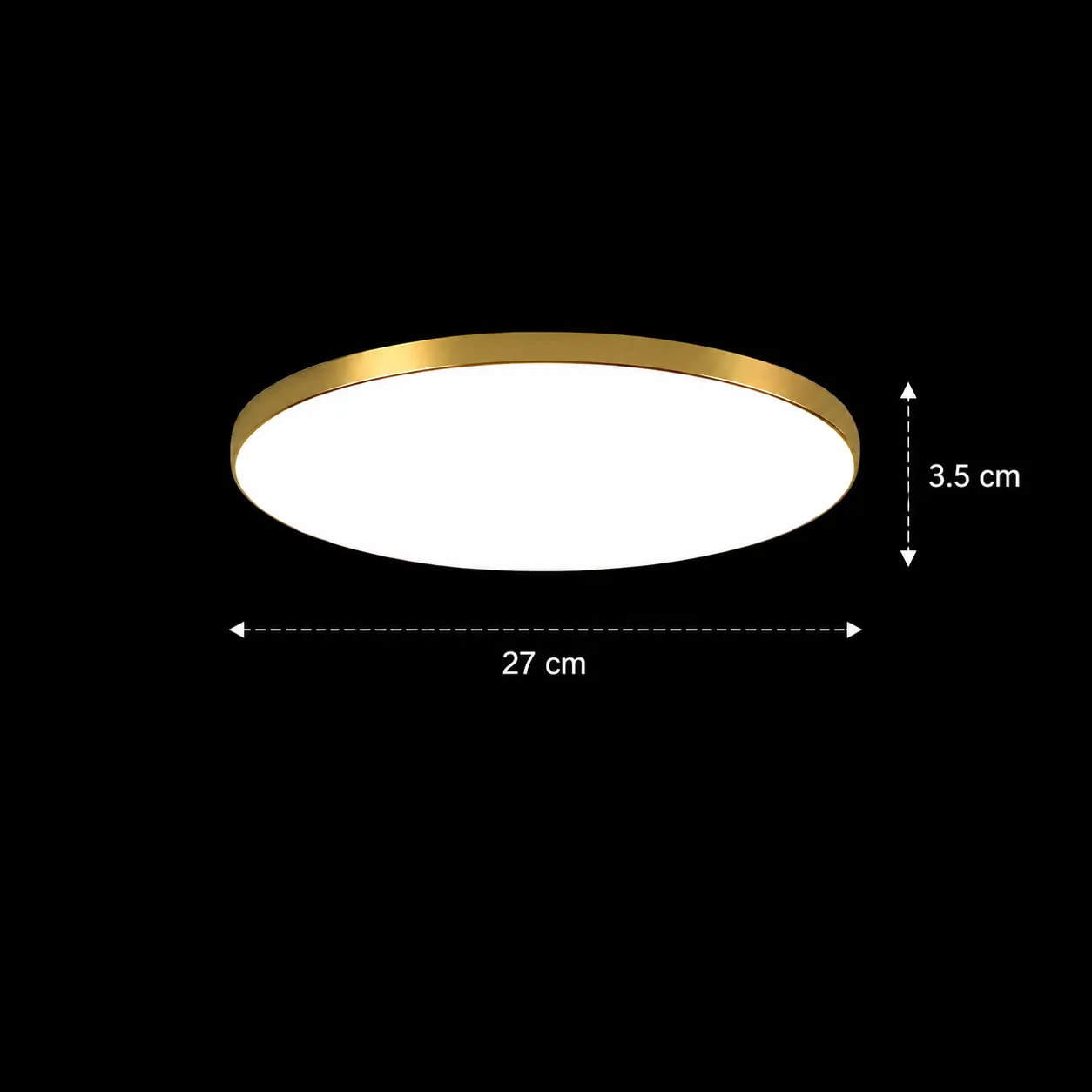 Alessandro Design SOLIS plafoniera LED 27cm aurie 20W