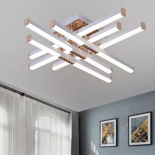 Alessandro Design Axial 83W lustra LED alba 6 brate
