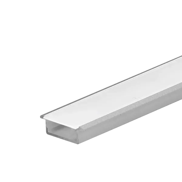 Aurora 2m profil LED încastrat argintiu