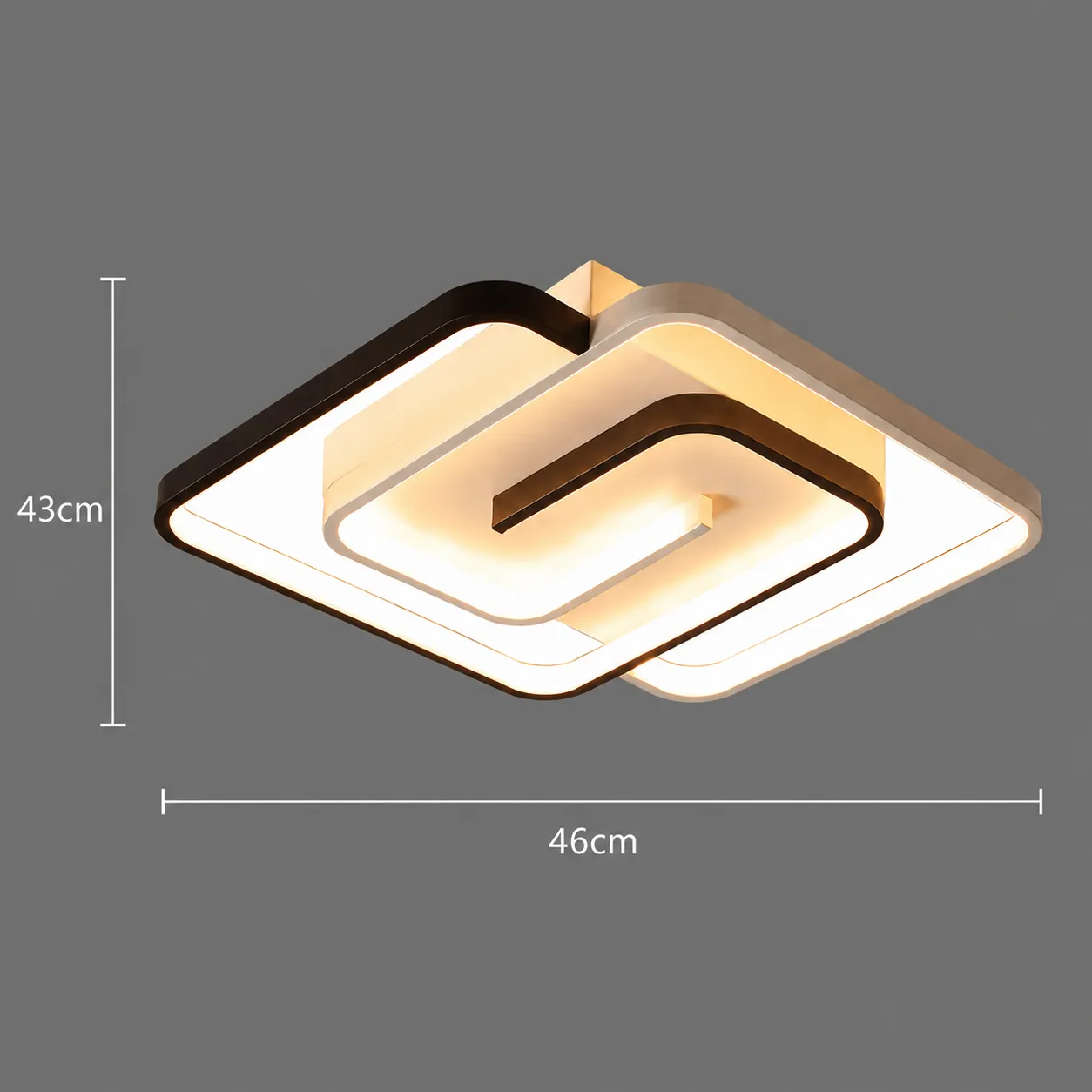 Alessandro Design Ashgabat lustra LED 66W alba dimabila