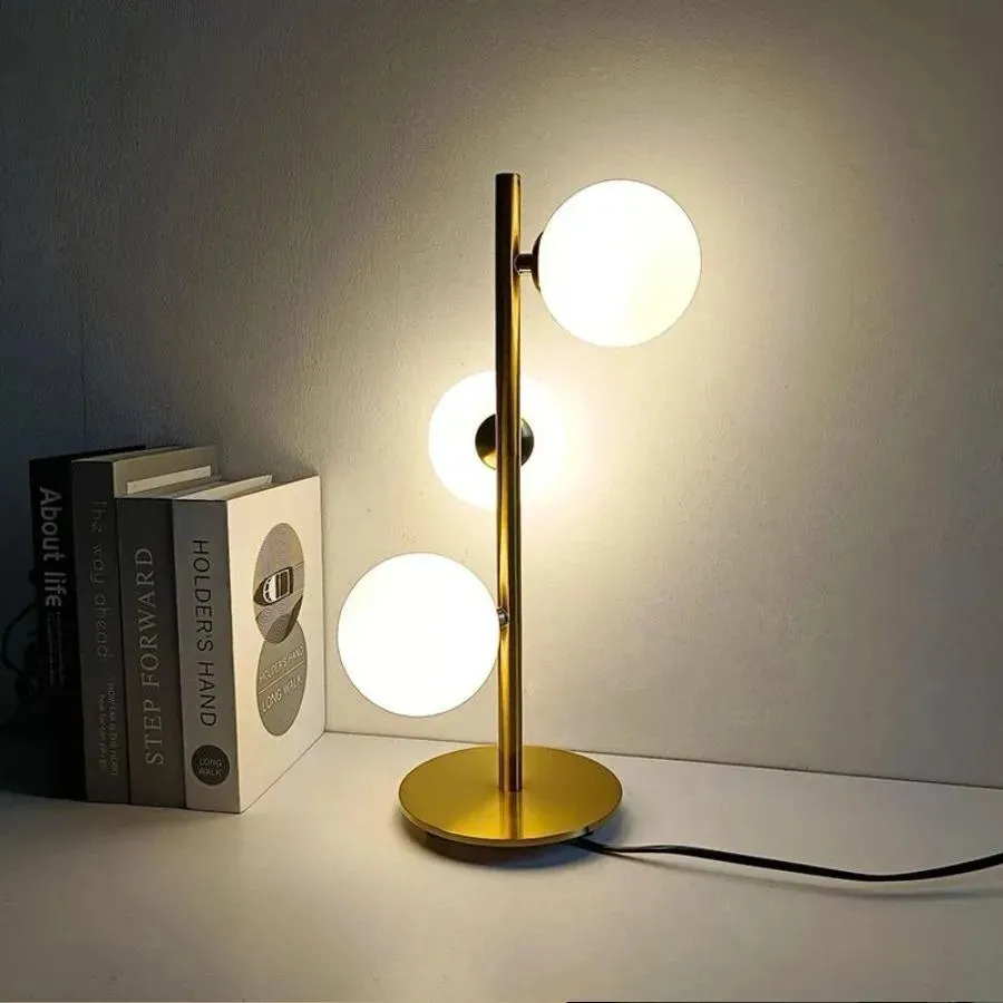 Alessandro Design Mustafa veioza alba 60cm 3xG9
