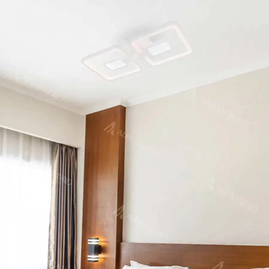 Alessandro Design Felix lustra LED 28W alba cu telecomanda