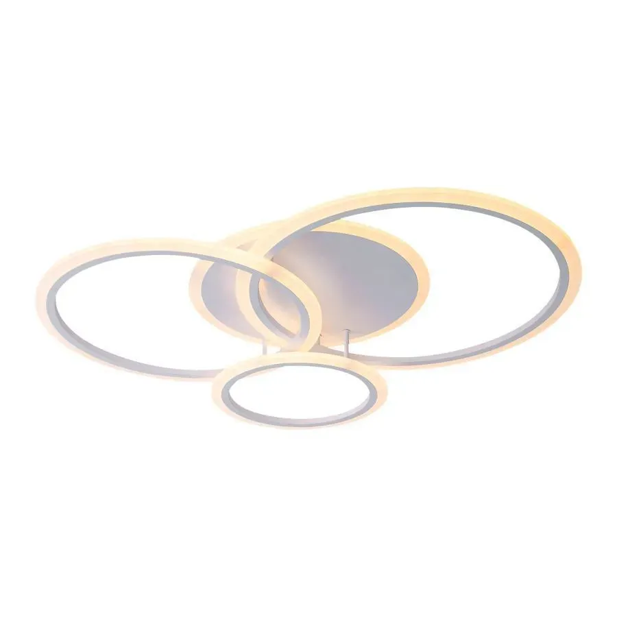 Alessandro Design LUCY Lustra LED 69W 4 Cercuri Alba Dimmabila