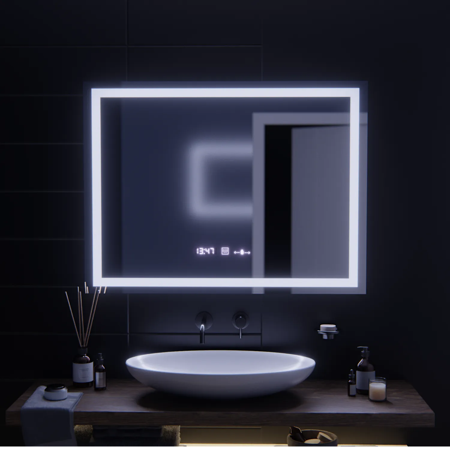 Alessandro Design Verite MotionGlow Marcello oglinda LED 100x75cm
