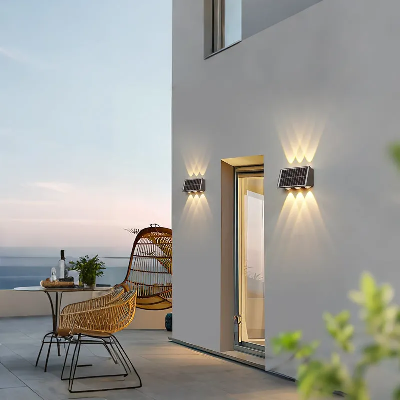 Alessandro Design Solaris aplica exterior LED 8 surse neagra lumina calda