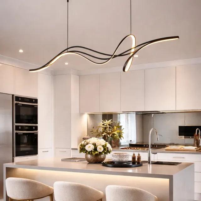 Alessandro Design Libre LT1130BK lustra LED neagra 42W dimabila