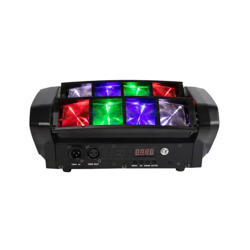 Shehds Spider 8x6W mini moving head beam RGBW scena