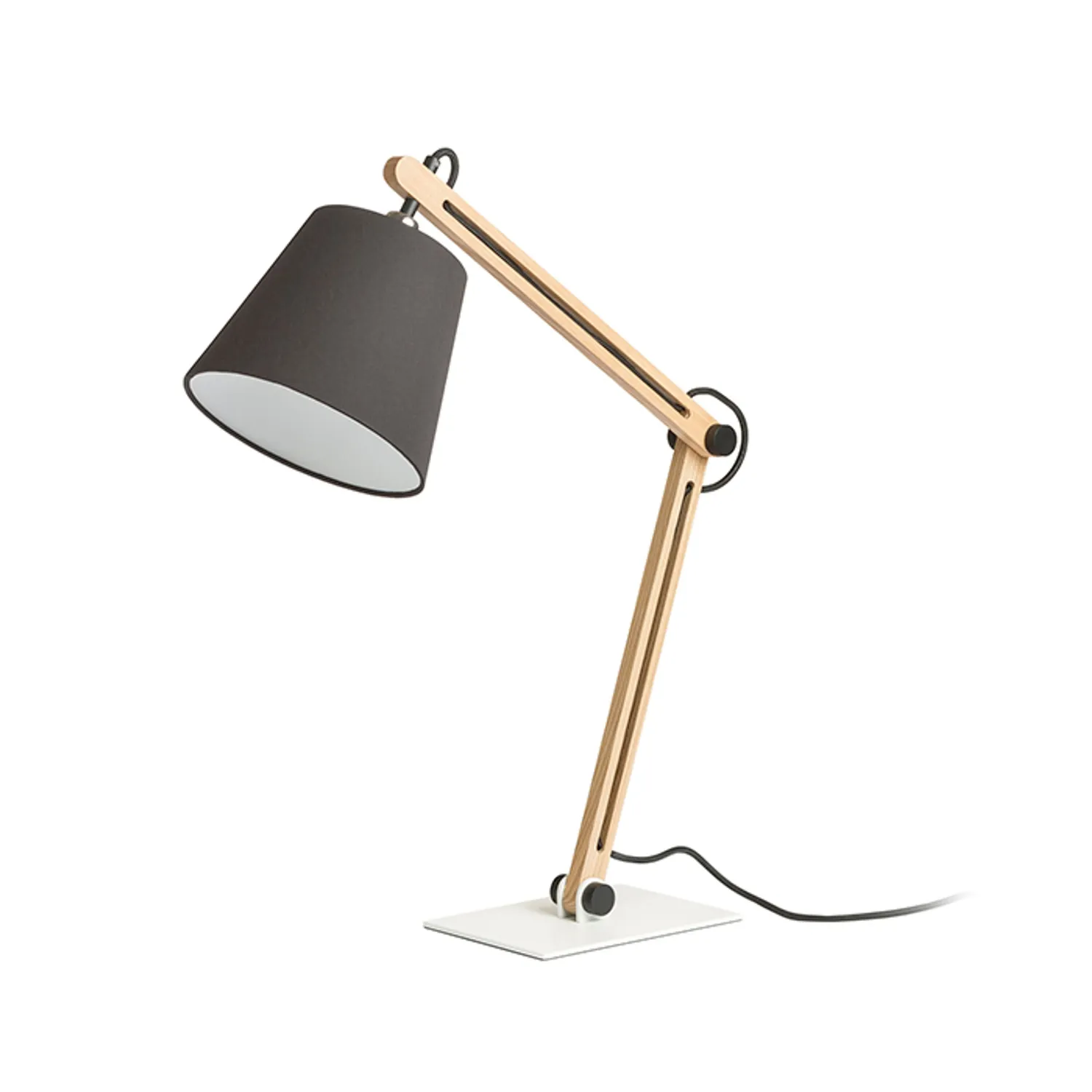 Rendl Light Studio Nizza veioza neagra lemn E27