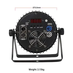 Shehds 18x18W RGBWA+UV Proiector Par LED Plat DMX