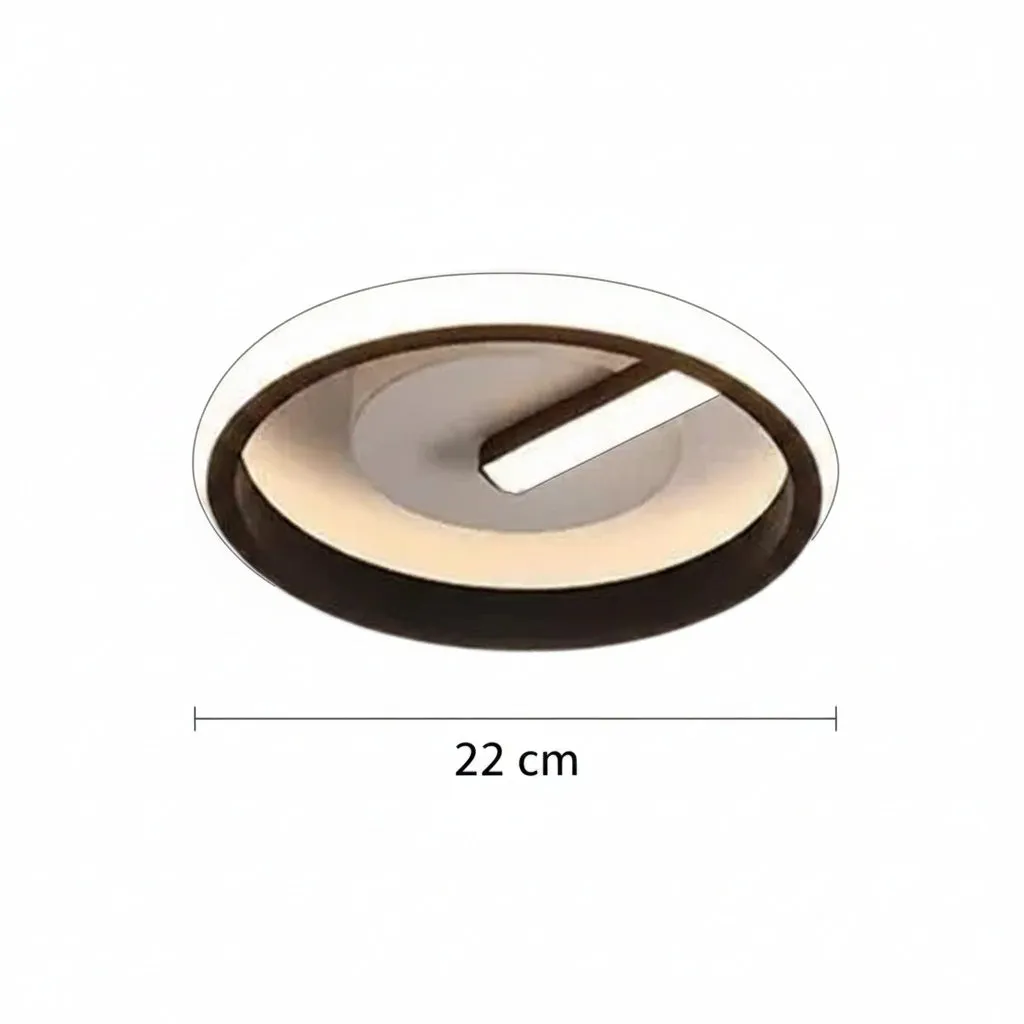 Alessandro Design Victoria 19W lustra LED rotunda alb-negru