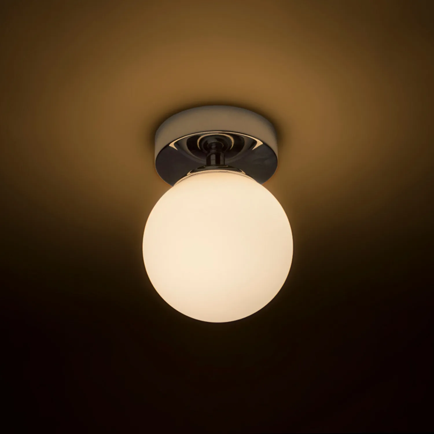 Rendl Light Studio Bolly plafoniera LED crom sticla opal