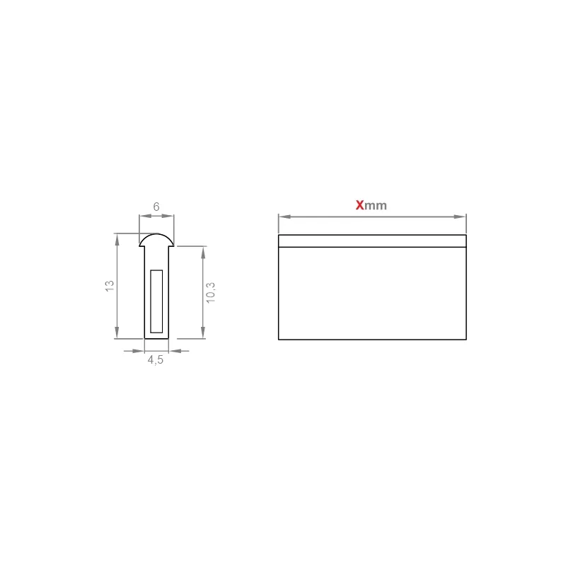 Furnika Neon Flex 5x13 banda LED neon exterior