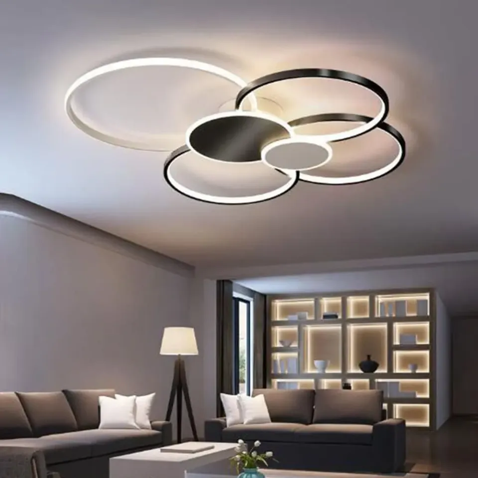 Alessandro Design Killian lustră LED 110W 6 cercuri