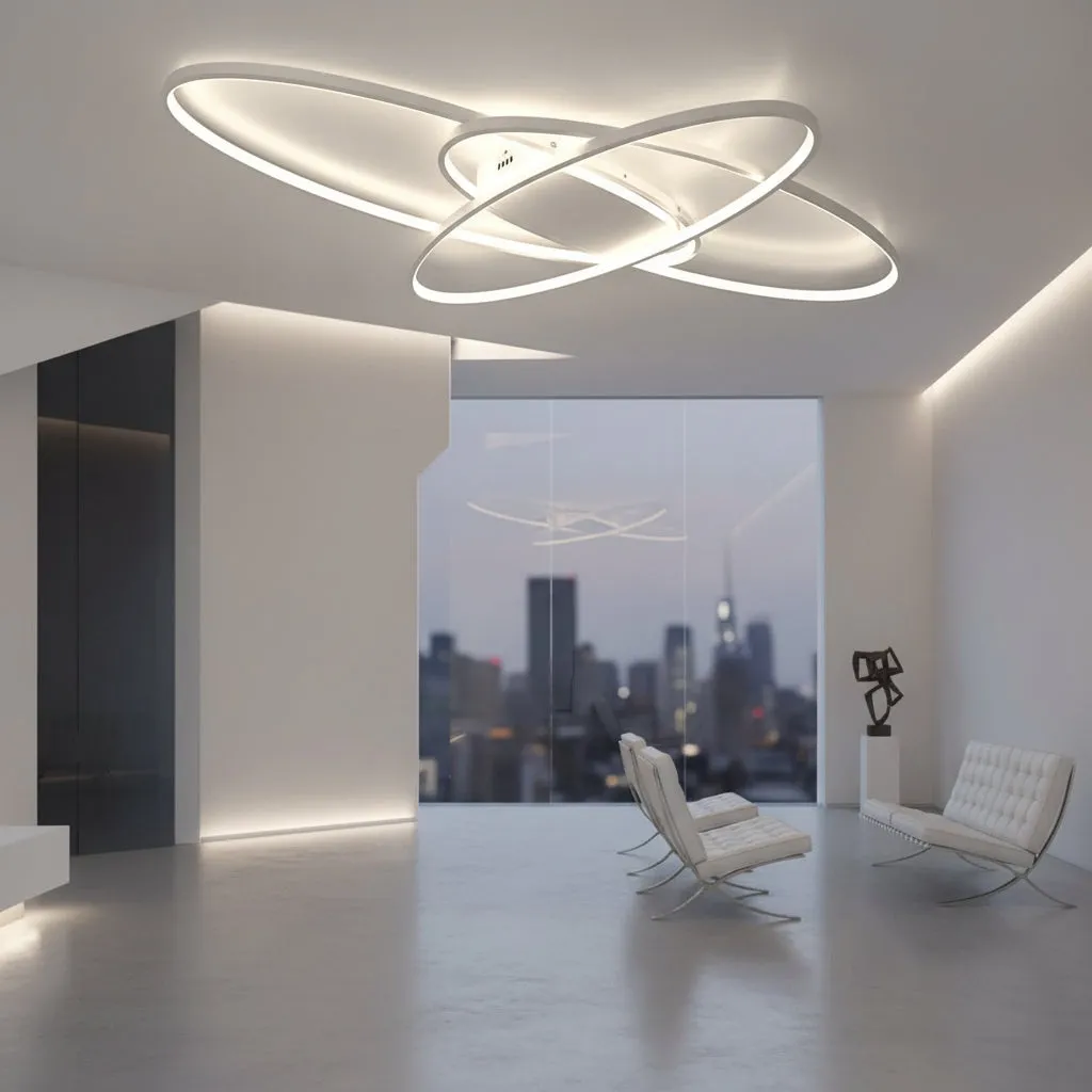 Alessandro Design COSMEE lustră LED albă 3 petale 84W dimabilă