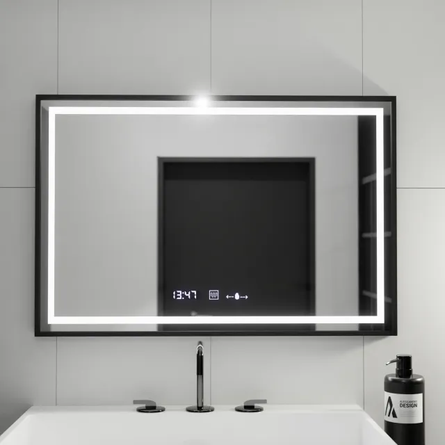 Alessandro Design Verite Majeste Noir MotionGlow Marcello oglindă LED 100x80
