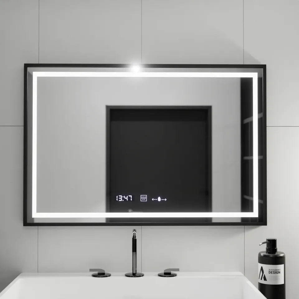 Alessandro Design Verite Majeste Noir MotionGlow Marcello oglindă LED 100x80