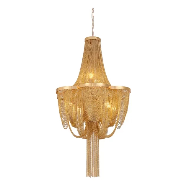 Alessandro Design MD9010/580GD candelabru 6xE14 auriu 58cm