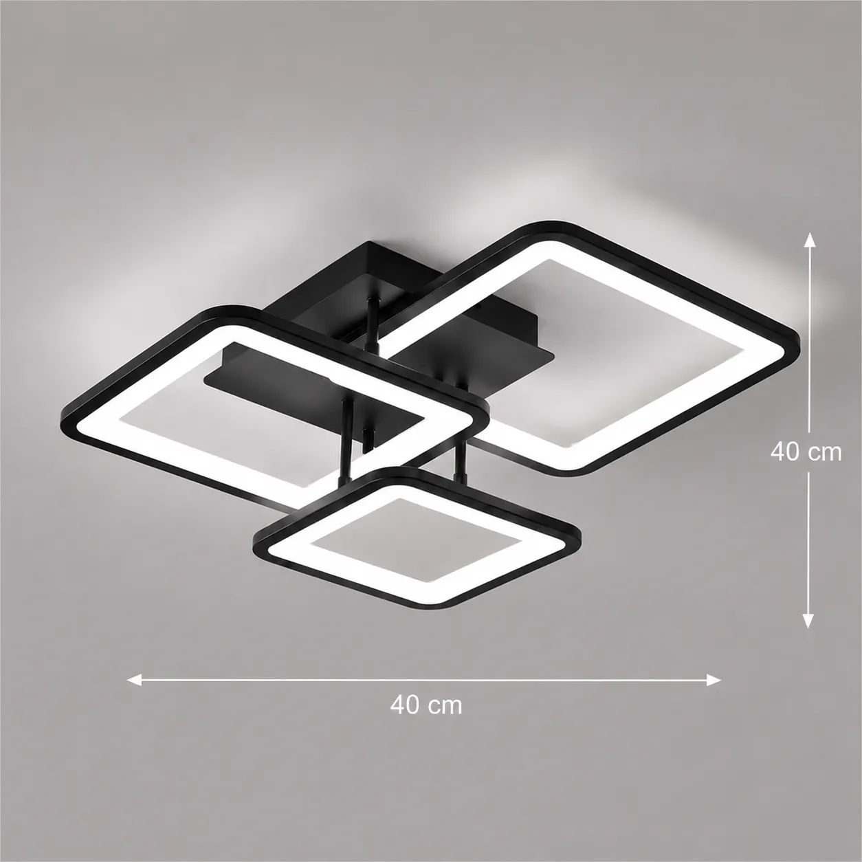 Alessandro Design ZOE lustra LED 60W neagra dimabila