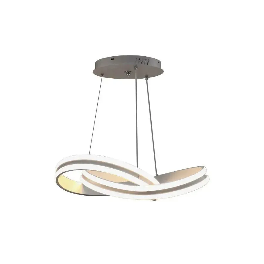 Alessandro Design Infinity Loop lustra LED 120W alba dimabila